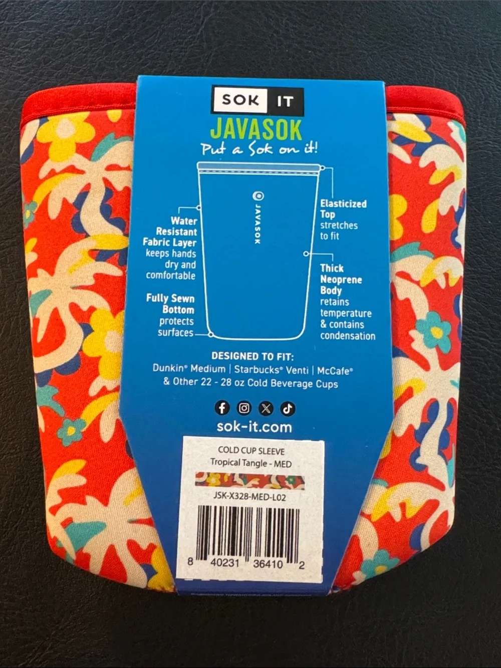 Javasok Soft Personal Beverage Cooler - Tropical Tangle